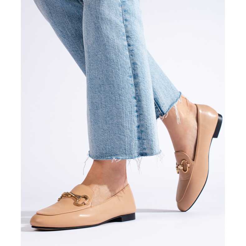 Mokasíny Béžové boty hnědý 2