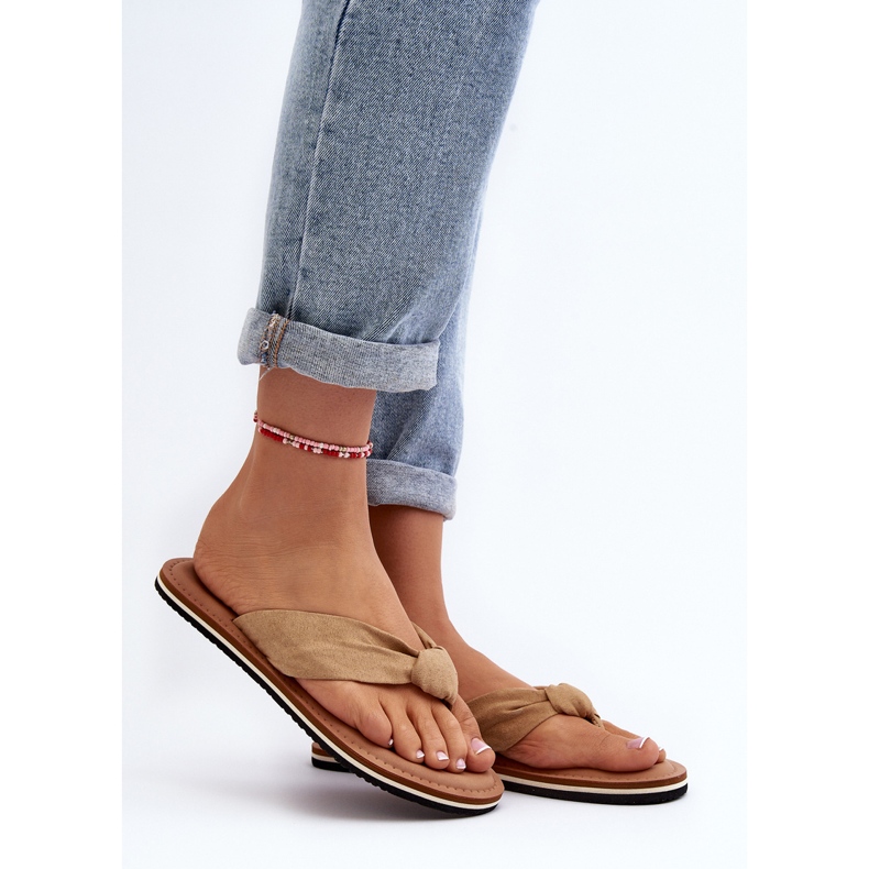 Dámské žabky Big Star LL274623 Béžová béžový 2