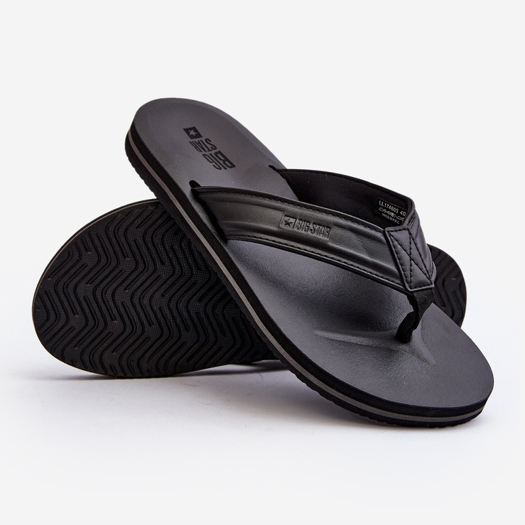 Pánské žabky Big Star LL174605 Black černý 1