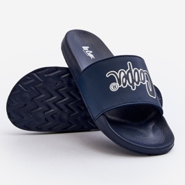 Pánské skluzavky Lee Cooper LCW-24-42-2481M tmavě modrá modrý 2