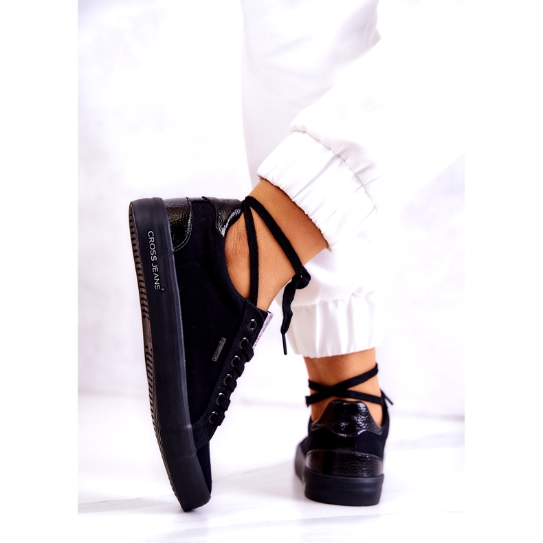 Dámské tenisky Tied Cross Jeans JJ2R4039C Black černý 3