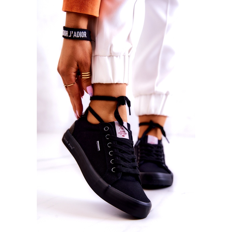 Dámské tenisky Tied Cross Jeans JJ2R4039C Black černý 1