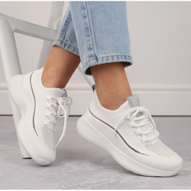 Prolamované nazouvací sportovní boty, bílá Big Star NN274662 bílý 1