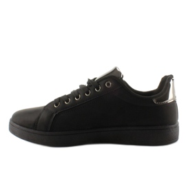 Tenisky Sweet lips FB-15 BLACK / GUN s nášivkami černý 1