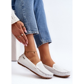 Dámské prolamované mokasíny White Rasirna bílý 2