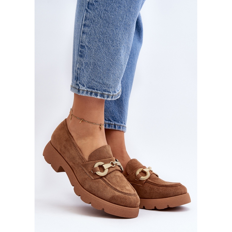 Dámské mokasíny s výzdobou Camel Railenes hnědý 2