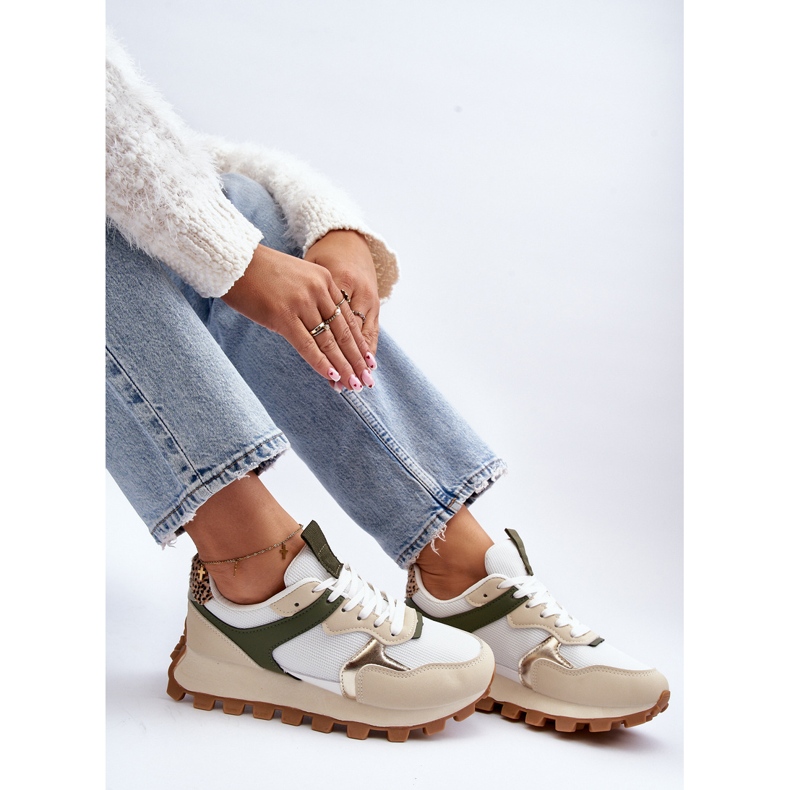 Dámské tenisky Sportovní obuv Béžovo-zelená Ralita béžový 1