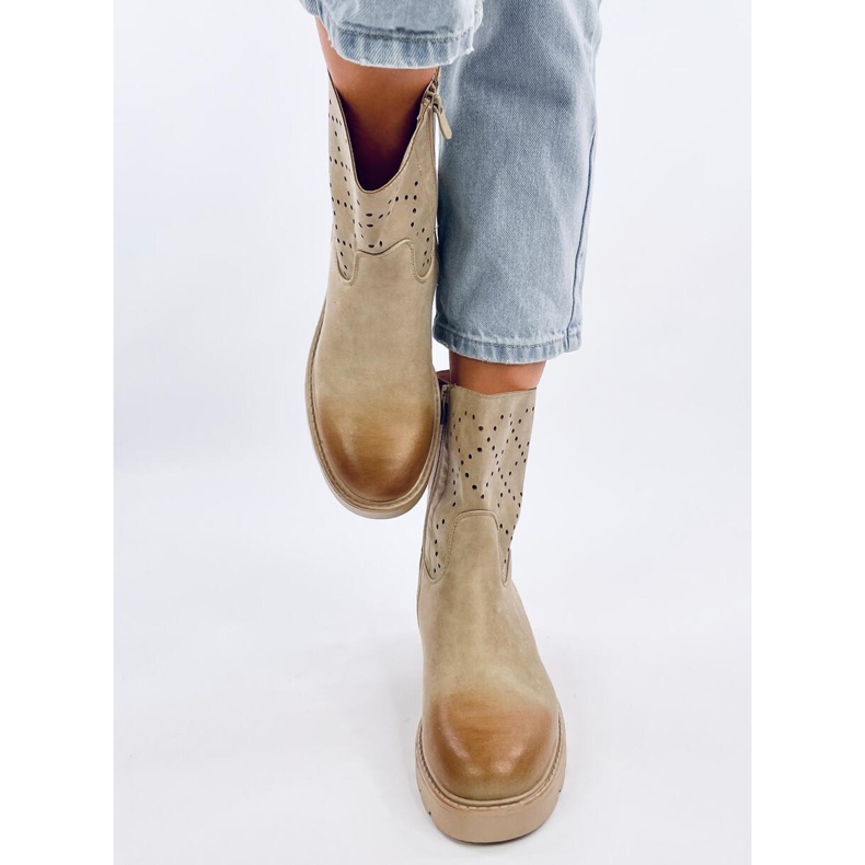 Prolamované boty Issey Green zelená 1