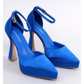 Platformové lodičky Carlie Navy modrý 5
