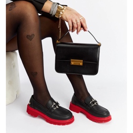 Černé kožené mokasíny Goe LL2N4040 černý 1