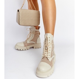 Béžové průhledné holínky Waldeck béžový 1