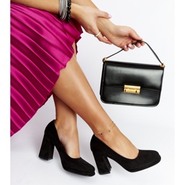 Černé lodičky Hudson na vysokém podpatku černá 1 Černé lodičky Hudson na vysokém podpatku černá 1