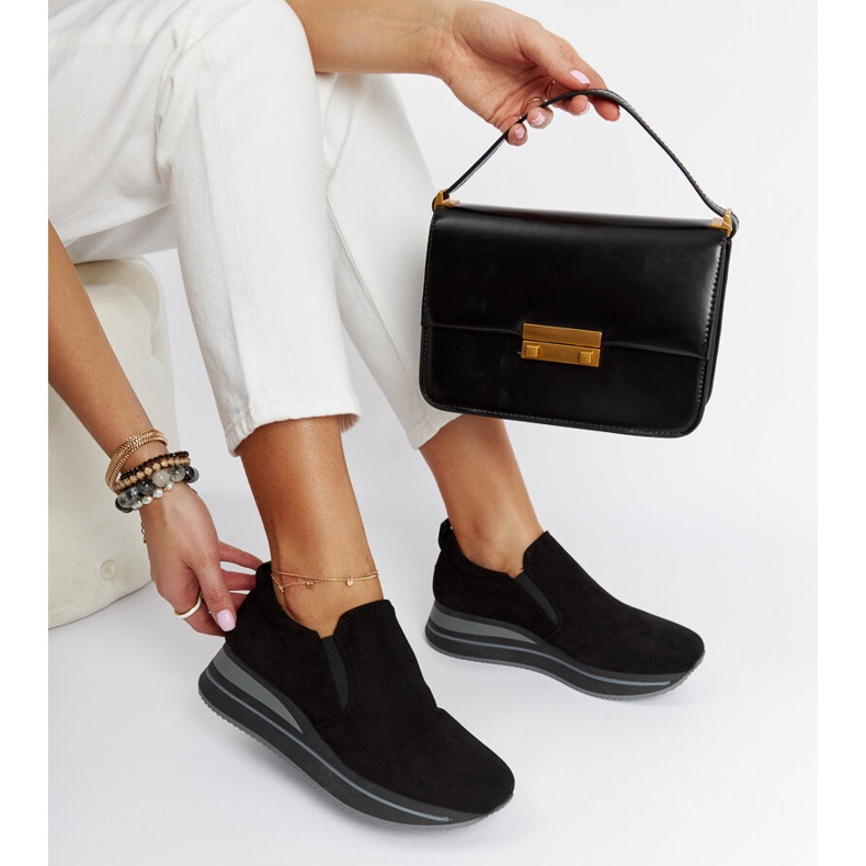 Černé tenisky na platformě Cliffside černá 1