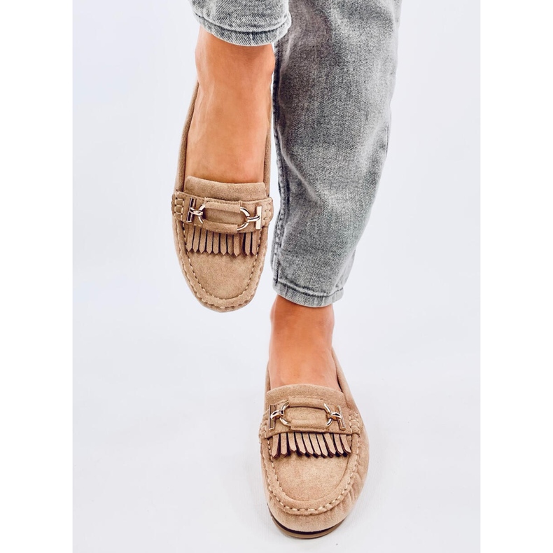 Dámské mokasíny Leif Khaki béžový 1