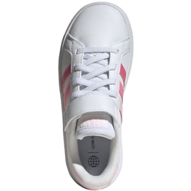 Boty Adidas Grand Court Elastic Lace a Top Strap Jr IG4838 bílý 1