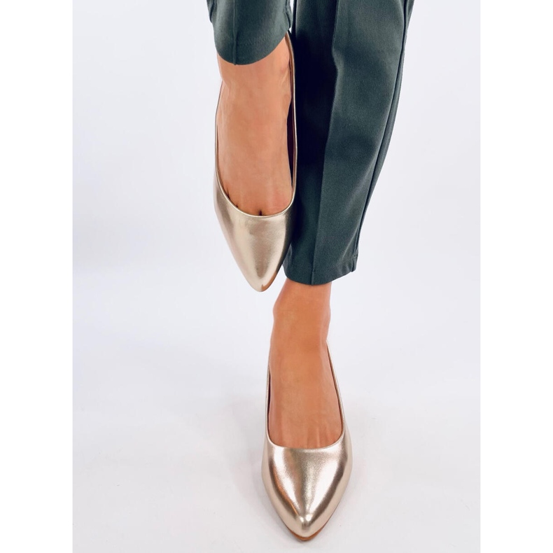 Lodičky na vysokém podpatku Shers Gold zlatý 1