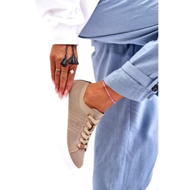 Dámské šněrovací tenisky béžová Etna béžový 1