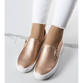 Zlaté tenisky Denain z ekokůže zlatý 1 Zlaté tenisky Denain z ekokůže zlatý 1