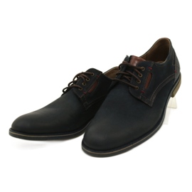 RIKO SHOES Pánské kožené boty 804 Navy Blue modrý 2