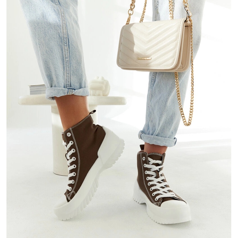 Zelené vysoké tenisky Ronchis zelená 1