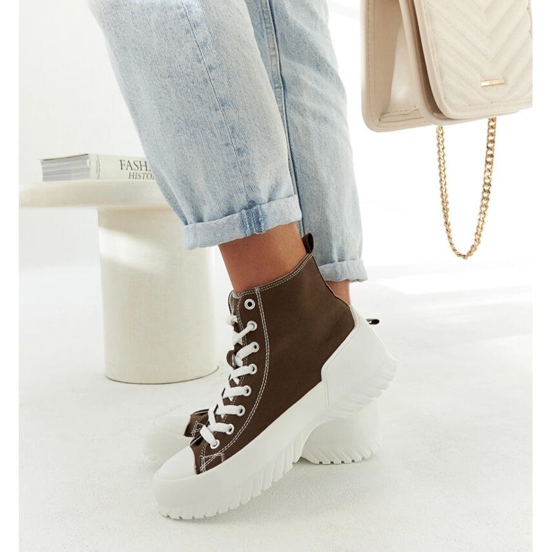 Zelené vysoké tenisky Ronchis zelená 2