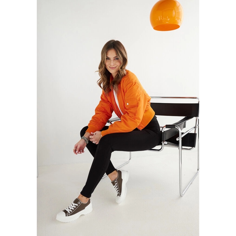 Zelené tenisky na platformě Monteleone zelený 1