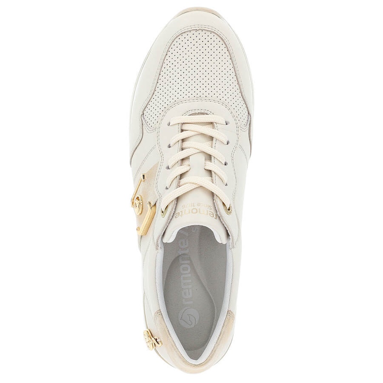 Kožená sportovní obuv, dámské tenisky, béžová Remonte D1322-60 béžový 1