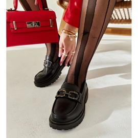 Černé mokasíny s pružinami černý 1