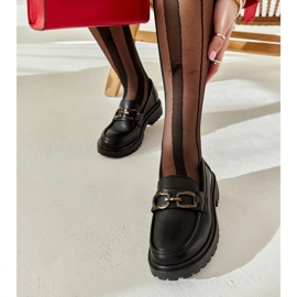 Černé mokasíny s pružinami černý 2