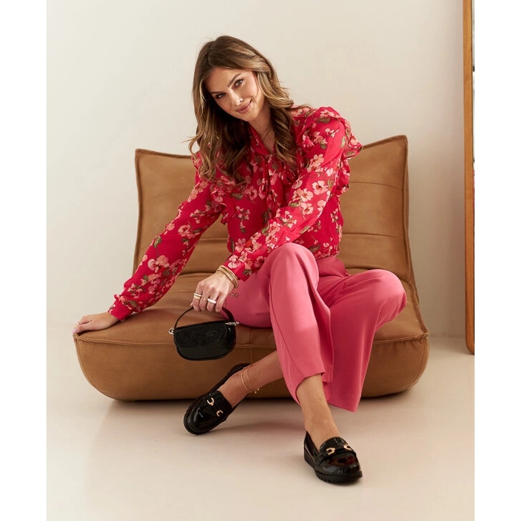 Černý patent Pruské mokasíny černá 2