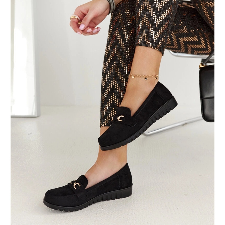 Černé semišové mokasíny Prussia černá 2