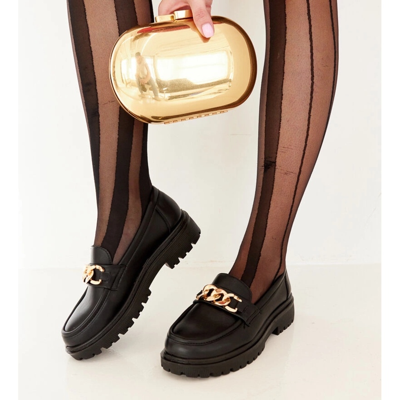 Černé mokasíny na Elenor černý 1