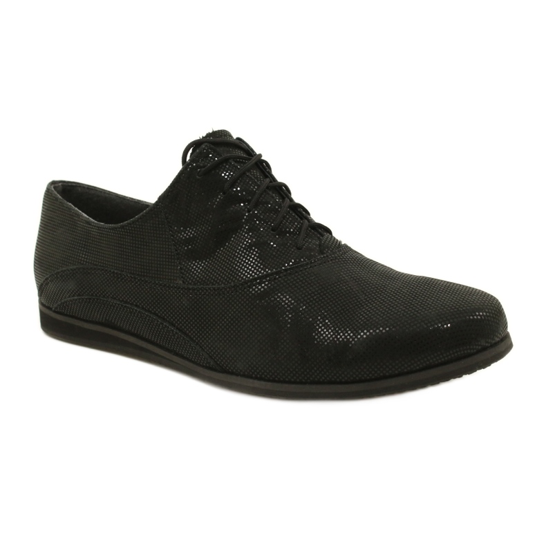 Dámské boty Angello Black Shoes svázané v polka 303 černý 1