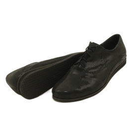 Dámské boty Angello Black Shoes svázané v polka 303 černý 4