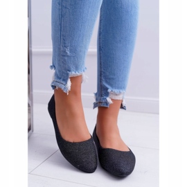 Seastar Dámské balerínky Glitter Black Fifi černý 3