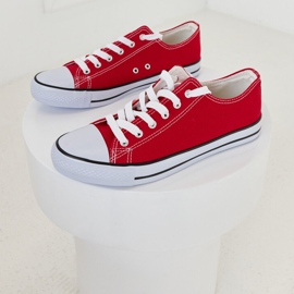 Červené pánské klasické tenisky Mauer 1