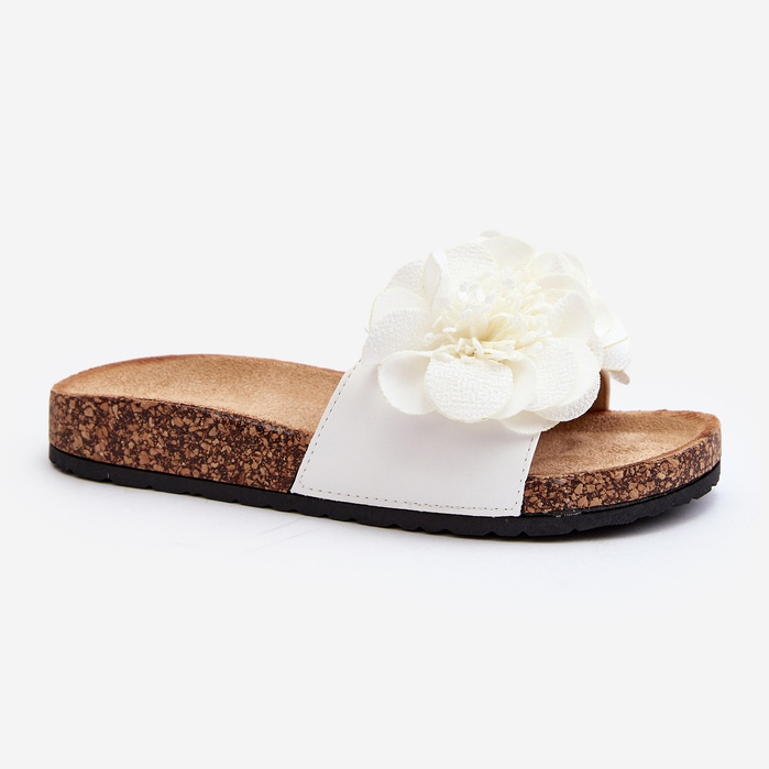 Dámské žabky s bílým květem značky Lulania 1 Dámské žabky s bílým květem značky Lulania 1