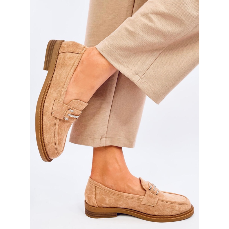 Dámské mokasíny Ferdis Khaki béžový 2