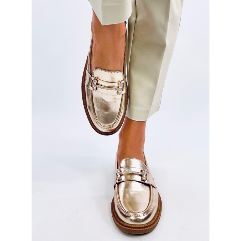 Dámské mokasíny Ferdis Gold zlatý 1