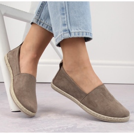 Dámské semišové slip-on espadrilky cappuccino Potocki W16009 béžový 1