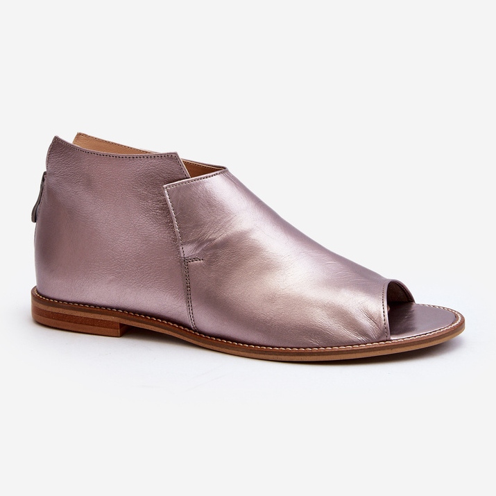 Dámské kožené sandály Laura Messi 2443 Rose Gold růžový 2