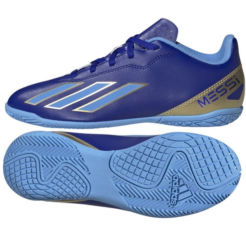 Adidas X Crazyfast Club Messi Jr V botách IE8667 modrý 1