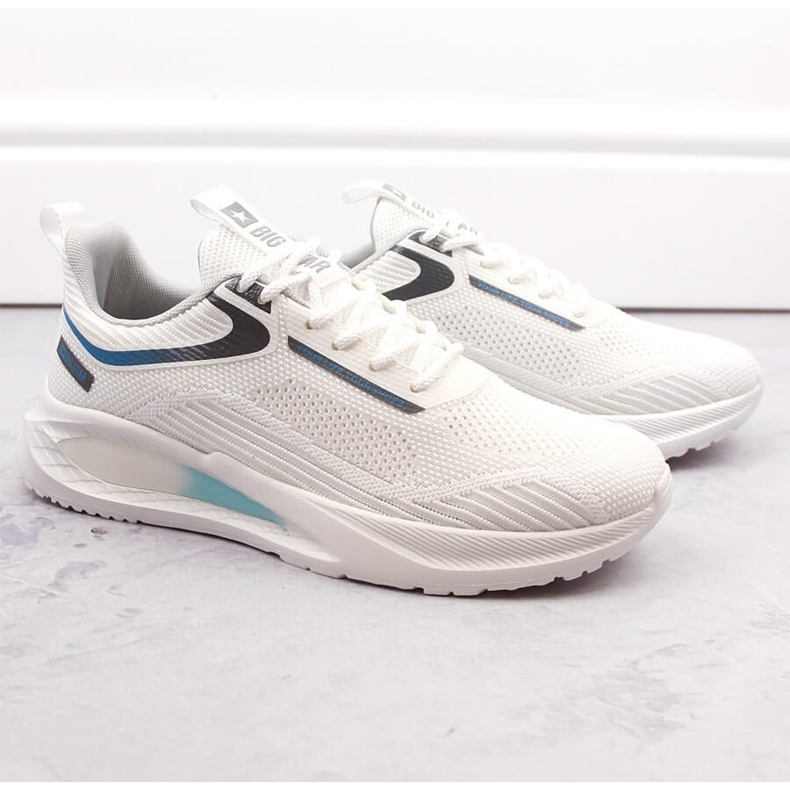 Pánská bílá šněrovací sportovní obuv Big Star NN174374 bílý 1