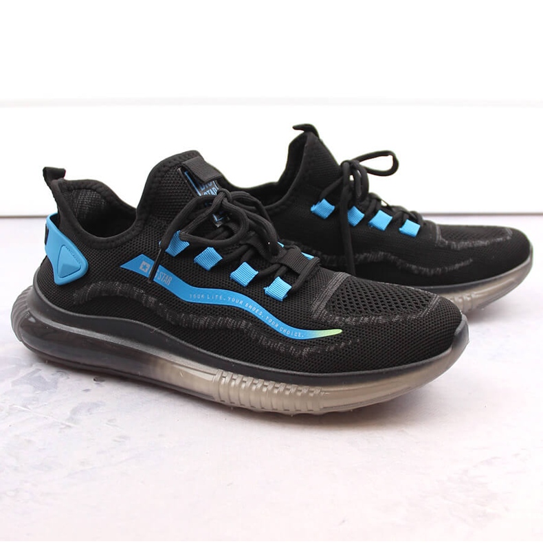 Pánské černé nazouvací sportovní boty Big Star NN174450 černá 1