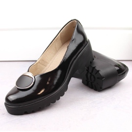Dámské lakované boty se zdobením Filippo DP4569 černá 7