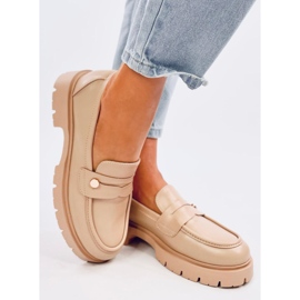 Mokasíny na platformě Sidney Khaki béžový 2