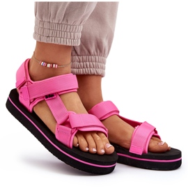 Dámské sandály na platformě Lee Cooper LCW-24-05-2750L Fuchsia růžový 10