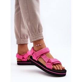 Dámské sandály na platformě Lee Cooper LCW-24-05-2750L Fuchsia růžový 6