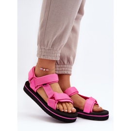 Dámské sandály na platformě Lee Cooper LCW-24-05-2750L Fuchsia růžový 3