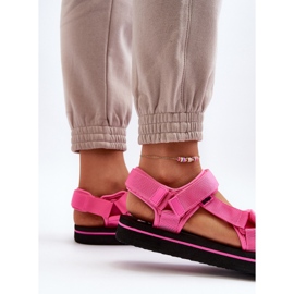 Dámské sandály na platformě Lee Cooper LCW-24-05-2750L Fuchsia růžový 7